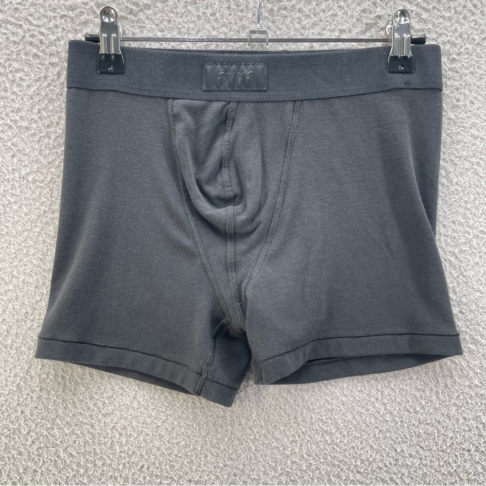 Skims Men Boxer Brief Small Black Cotton Stretch